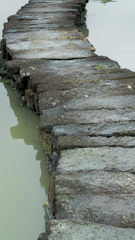 绍兴江南水乡避塘风景