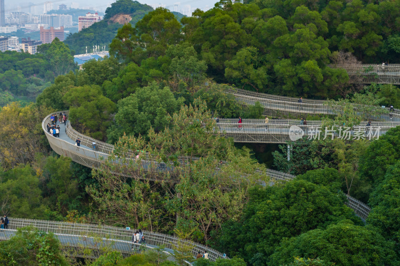 福州福道城市空中步道及周边景观