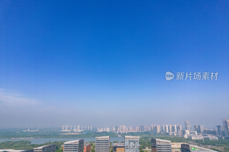 山东济宁新城建设航拍摄图
