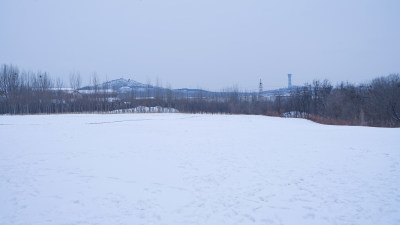 花山公园雪景