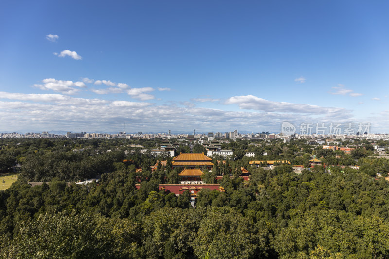 景山公园俯瞰北京中轴线