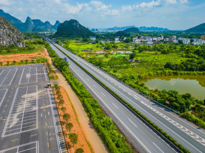 桂林绕城高速公路航拍