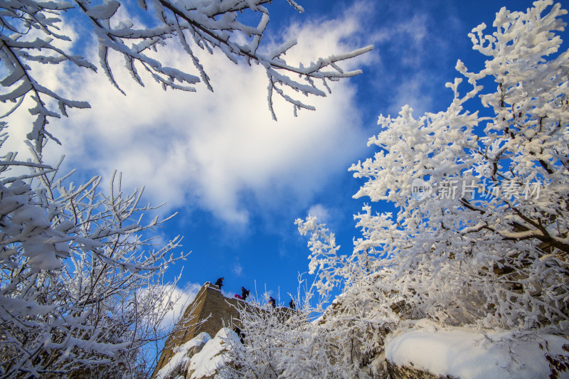 长城雪景