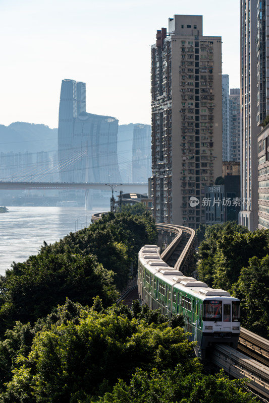 重庆城市地铁风景