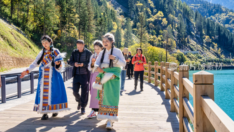 10月份的四川九寨沟景区