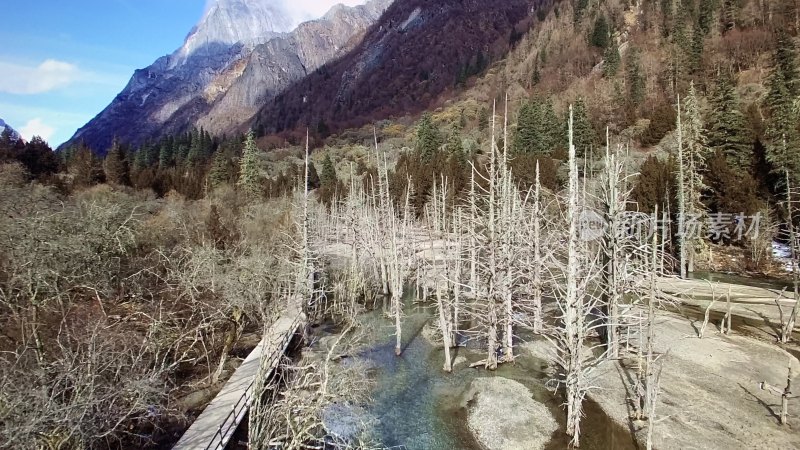 四川四姑娘山雪山航拍