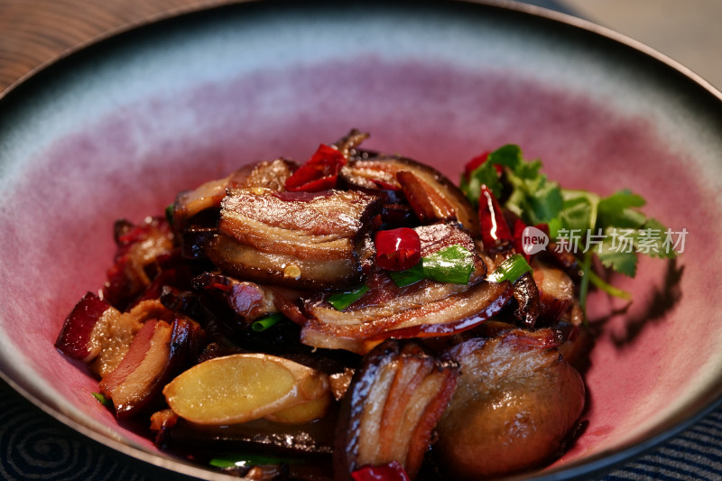 湖南湘西腊肉湘菜美食