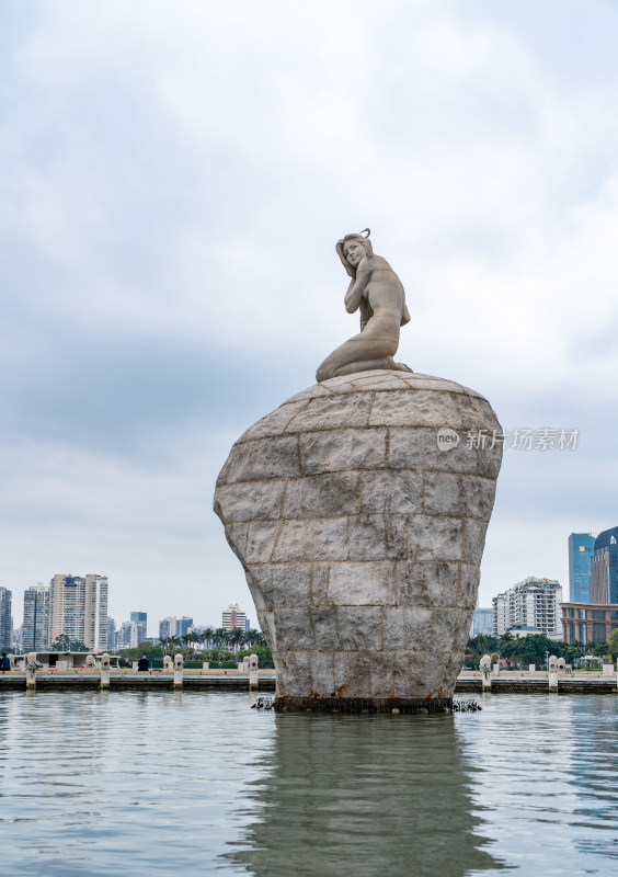 厦门筼筜湖白鹭女神雕像