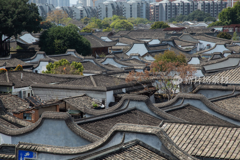 福州三坊七巷传统街区古建筑群风光