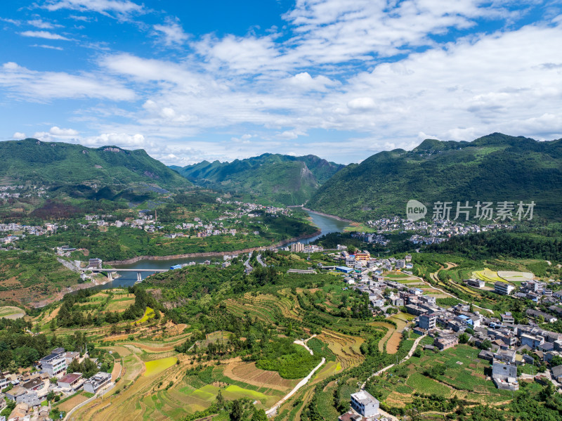 贵州毕节七星关六冲河峡谷景色