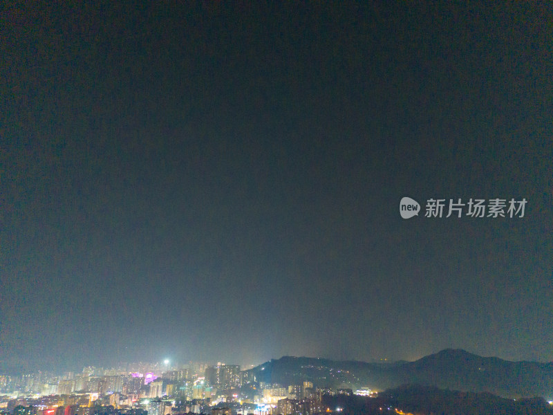 达州夜景航拍图