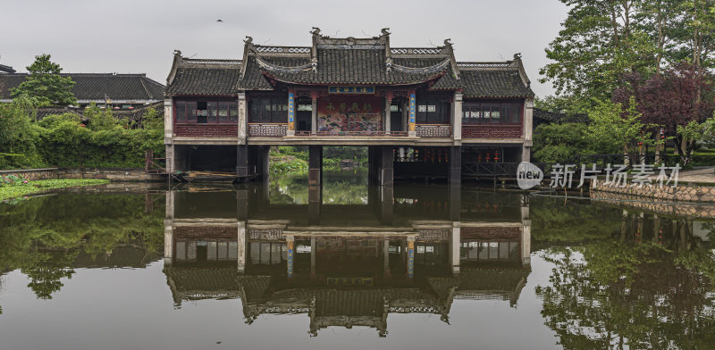 浙江嘉兴西塘古镇江南水乡风景