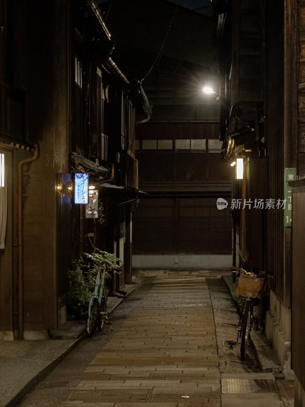 日本金泽茶屋街夜景