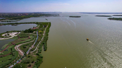 河北衡水衡水湖4A景区航拍图