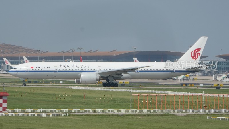 中国国际航空飞机在机场