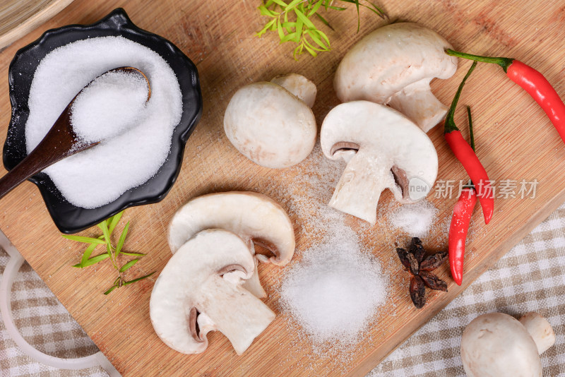 玉米蘑菇食盐