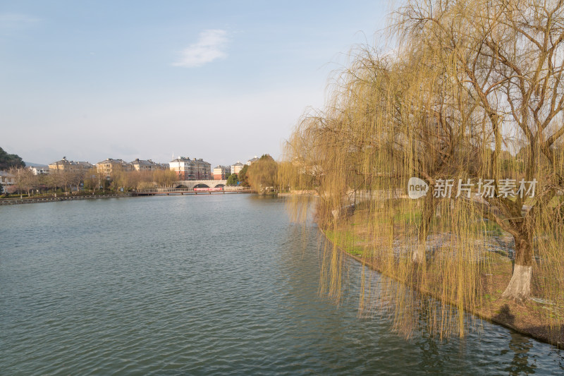 苏州石湖景区冬季风光