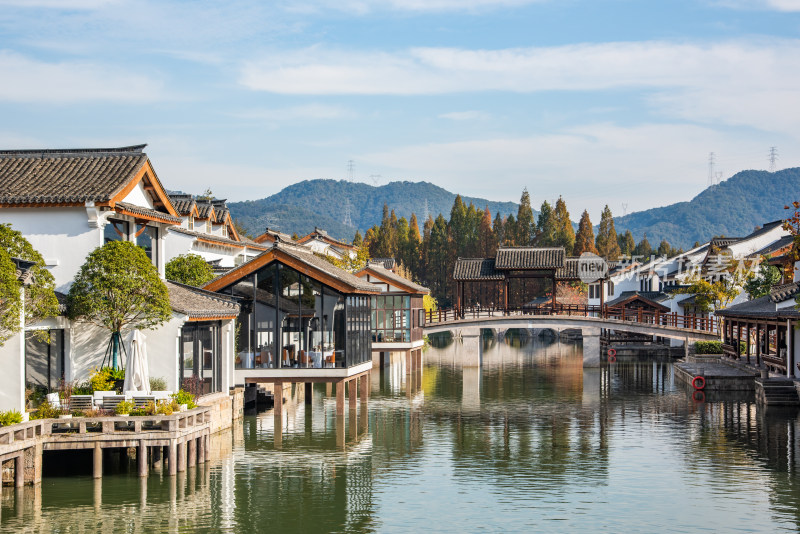 杭州湘湖越界建筑风光