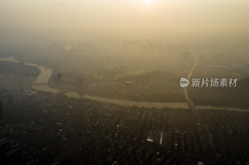 浙江绍兴诸暨城市风光