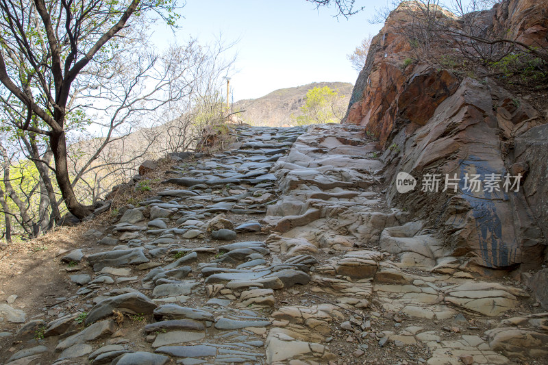 北京京西玉河古道蹄窝景观