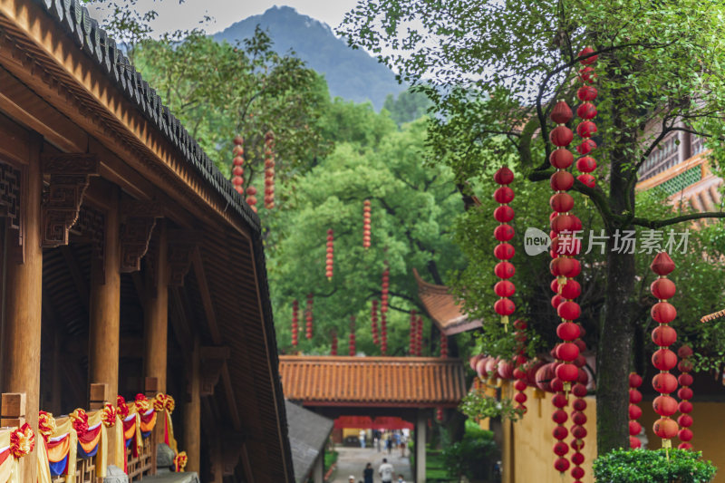 杭州飞来峰景区上天竺法喜禅寺古建筑