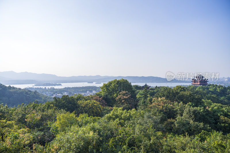 杭州吴山景区江湖汇观