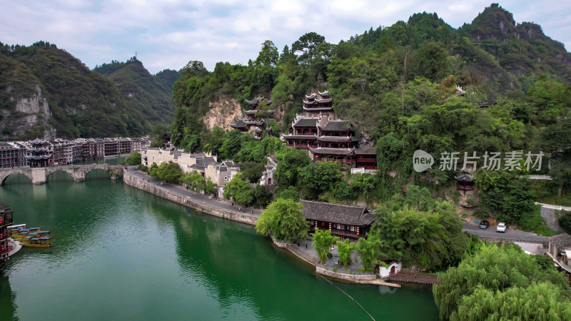 贵州黔东南镇远古镇5A景区航拍