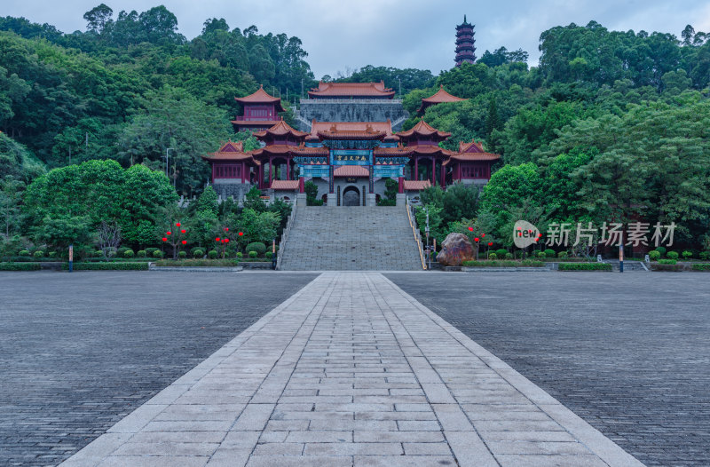 广州南沙天后宫旅游景区中式传统古建筑