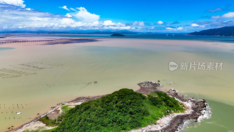 广东汕头莱芜旅游区航拍图