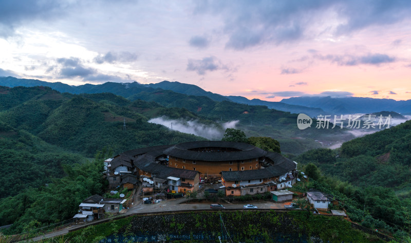 福建南靖土楼航拍