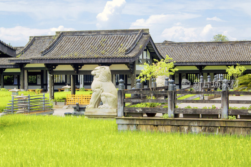 古建筑宗教佛教光明寺眉山