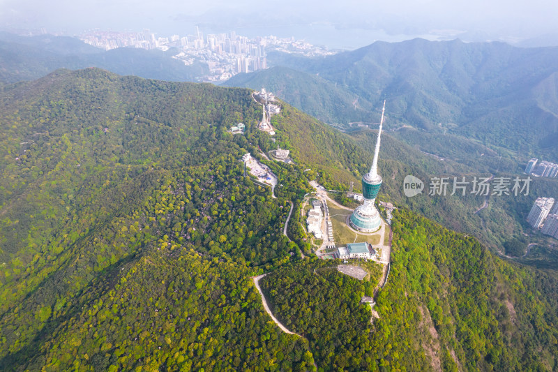 深圳梧桐山航拍图