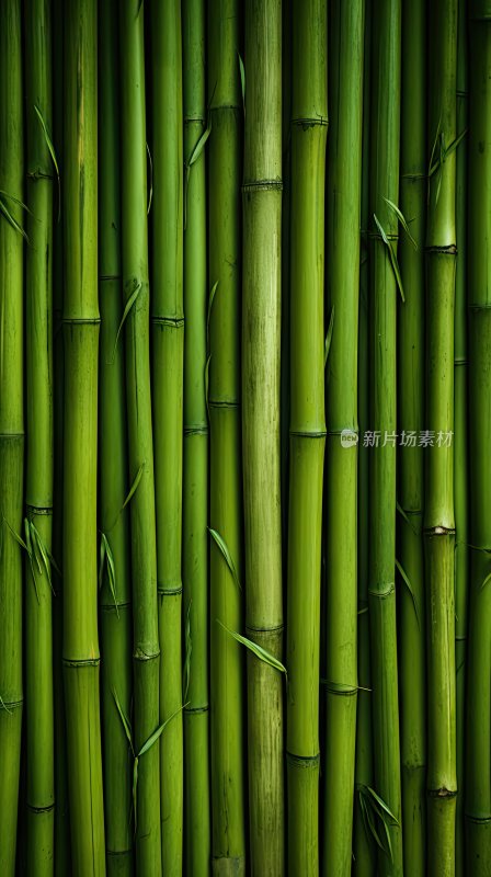 整齐排列的竹子背景