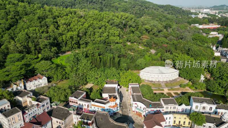 航拍广东中山孙中山故里旅游区