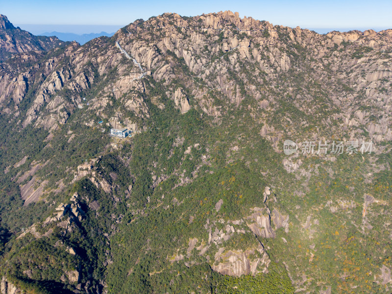 祖国大好河山灵山航拍图