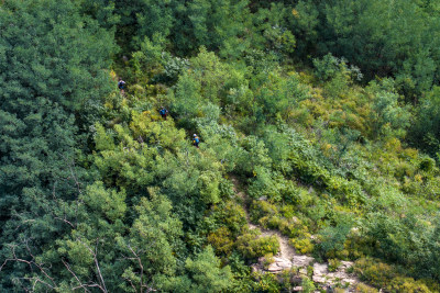 幸福威海里口山山地越野赛山野跑步照片