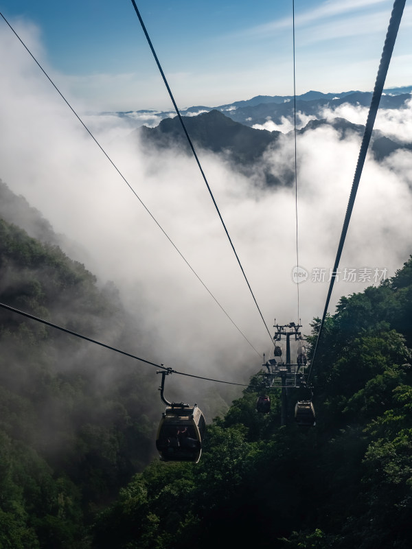 洛阳老君山景区上山索道缆车