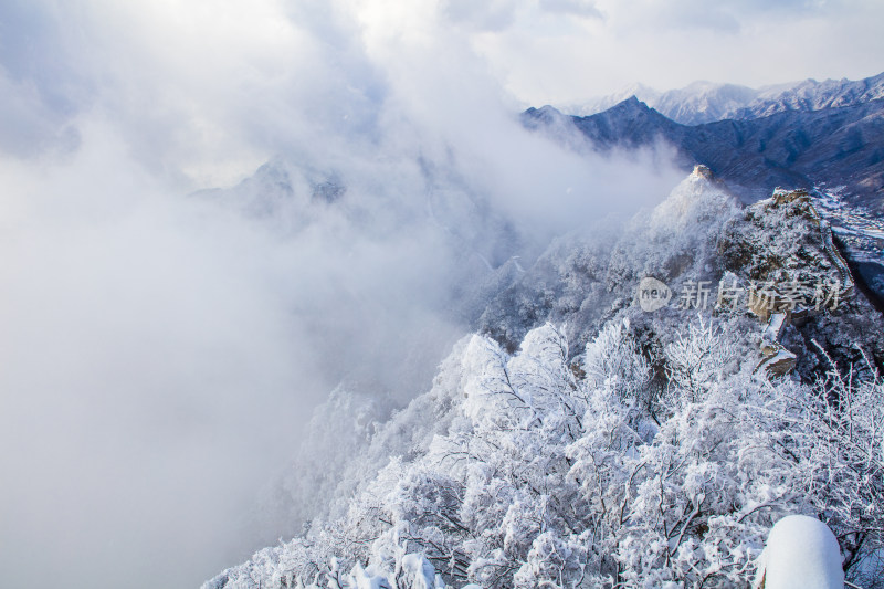 箭扣长城雪景