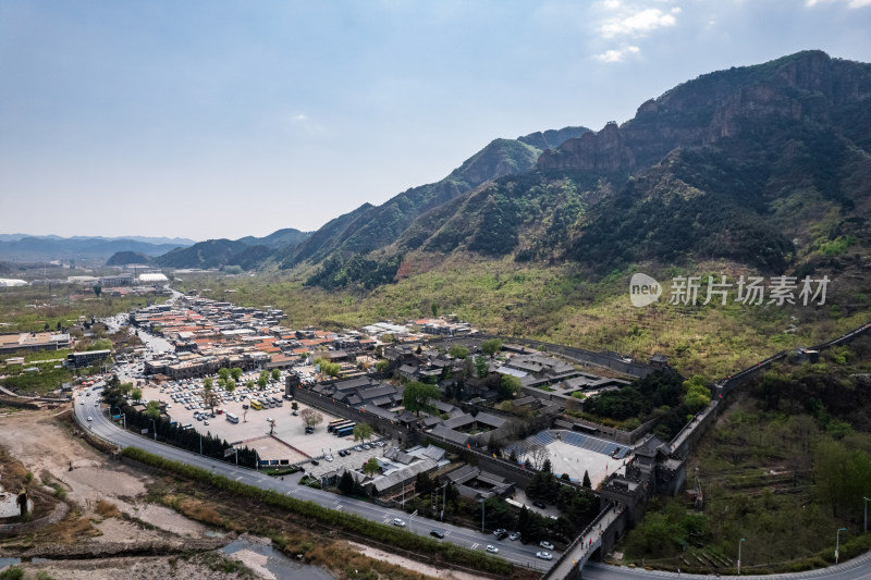 天津蓟州黄崖关长城旅游景区自然风光航拍