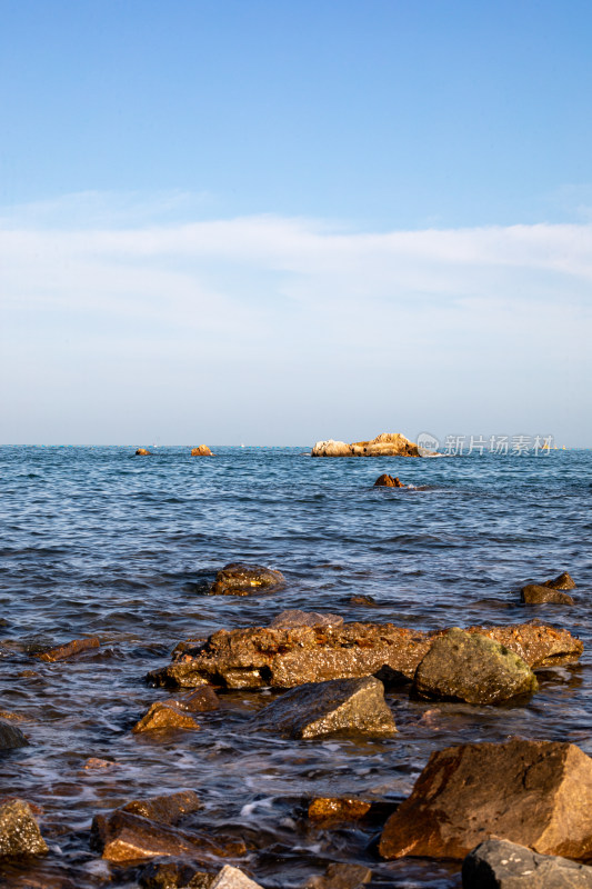 山东青岛海之恋公园海滨风光