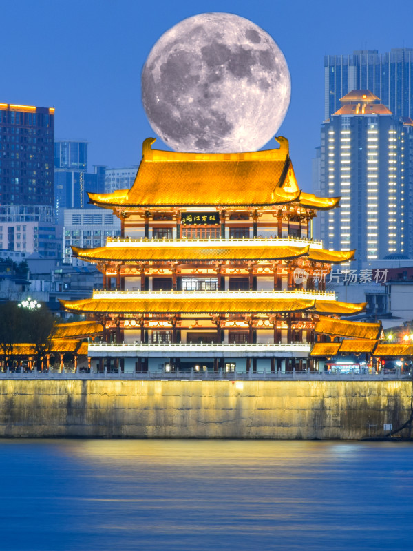 长沙城市天际线夜景