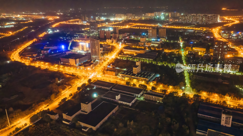 武汉光谷高新大道城市夜景