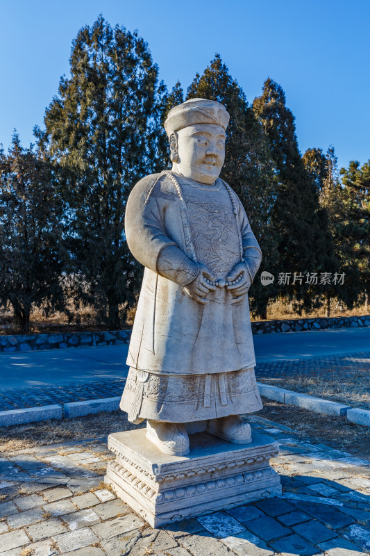 河北唐山市遵化清东陵石像生文臣