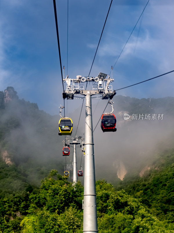 洛阳老君山景区上山索道缆车