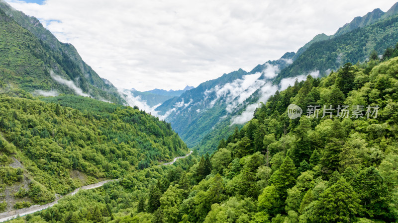 四川阿坝理县毕棚沟景区风景综合