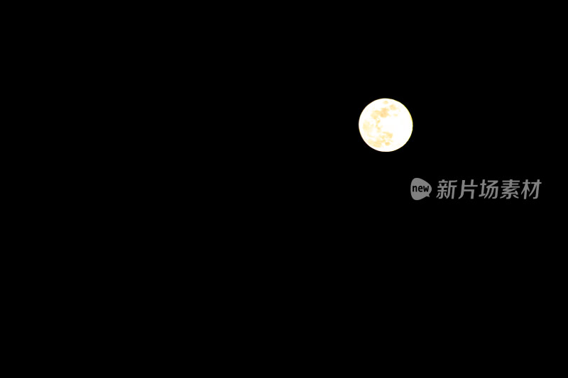 夜空中的月亮满月