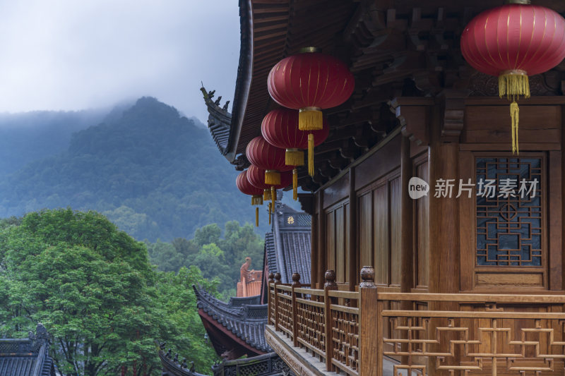 杭州飞来峰景区上天竺法喜禅寺古建筑