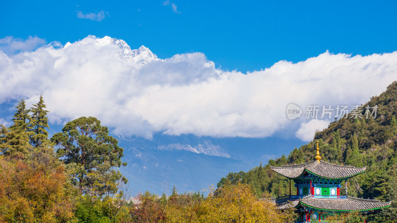 丽江古城黑龙潭景