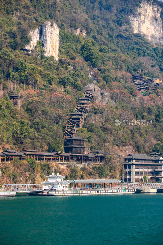 湖北宜昌三峡人家景区长江西陵峡灯影峡江域