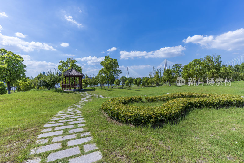 武汉青山江滩公园风景